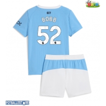 Manchester City Oscar Bobb #52 Hjemmedraktsett Barn 2025-26 Kortermet (+ Korte bukser)